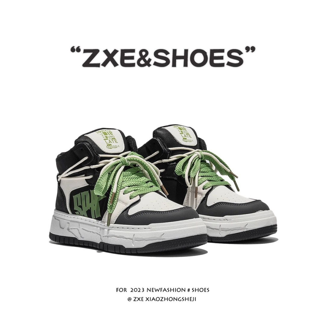 ZXE CosmicGlow Galaxy-Print Sneakers
